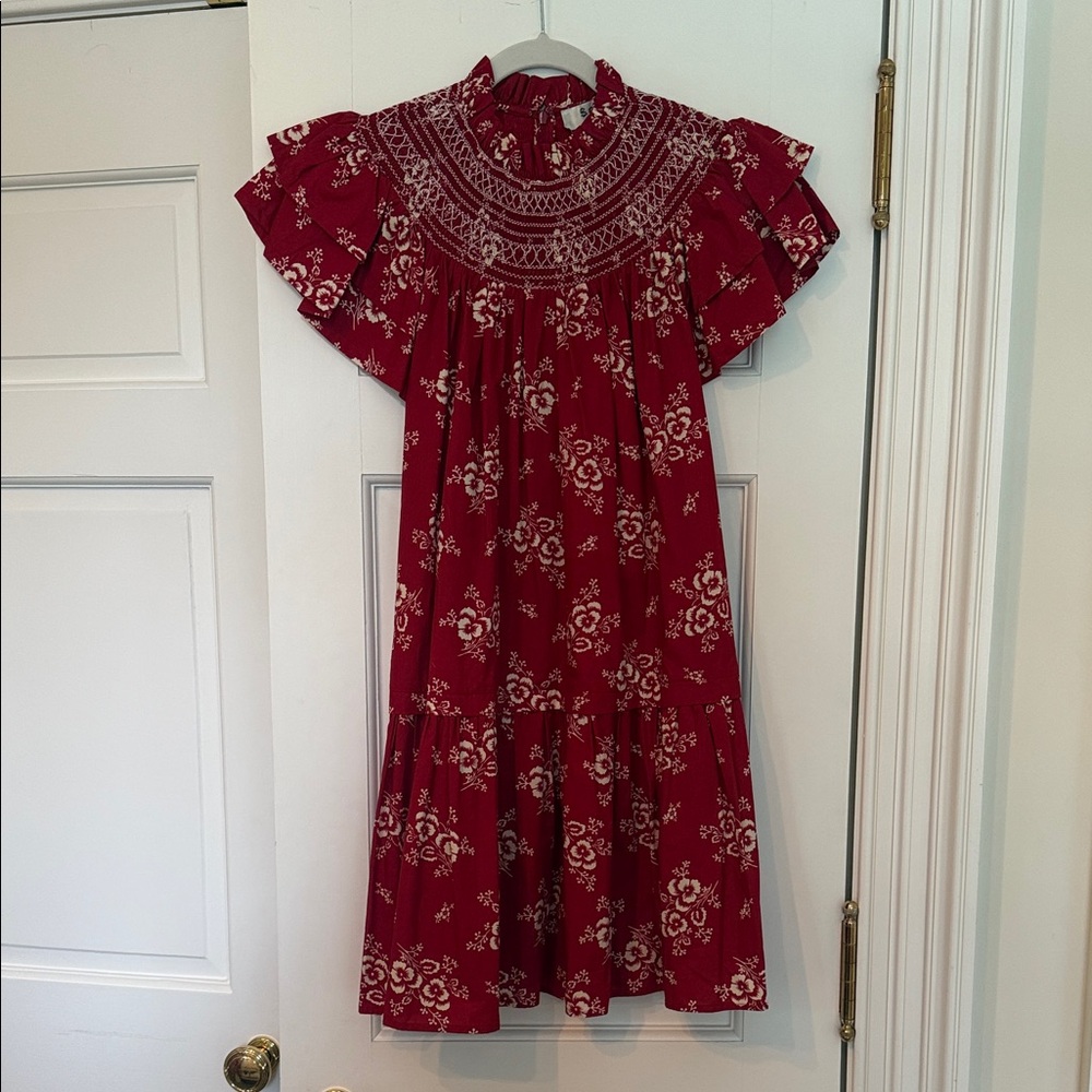 Sea New York Red Floral Casual Dress